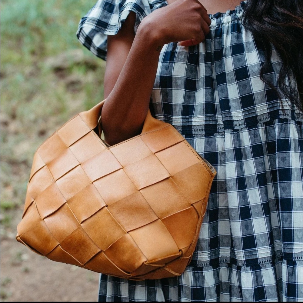 Parker Clay Acacia Woven Handbag